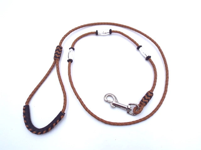 DESIGNER Natural Braided SNAP Show Lead